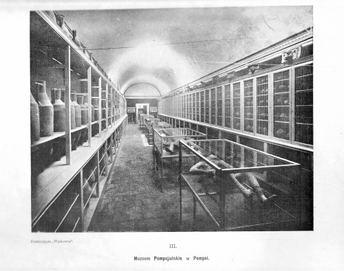 Muzeum Pompejańskie w Pompei / Elektrotypia "Wędrowca" [Tablica nr III z albumu, 1896 r.]