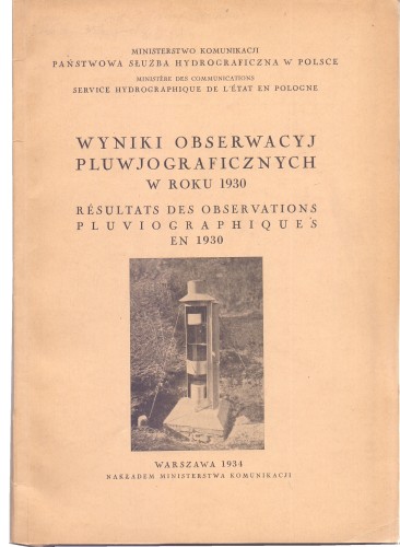 Wyniki obserwacyj pluwjograficznych w roku 1930 (1934)