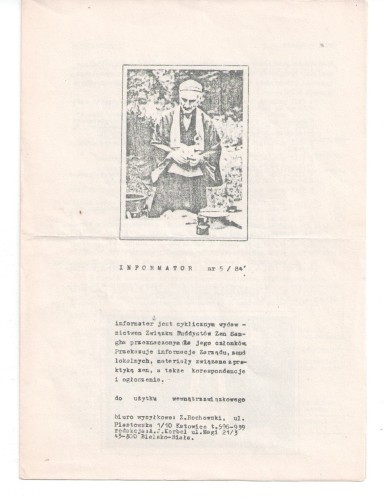 Informator 5 84 Informator Związku Buddystów Zen Sangha