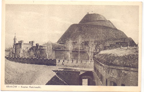Kraków - Kopiec Kościuszki [pocztówka] [przed 1945 r.]
