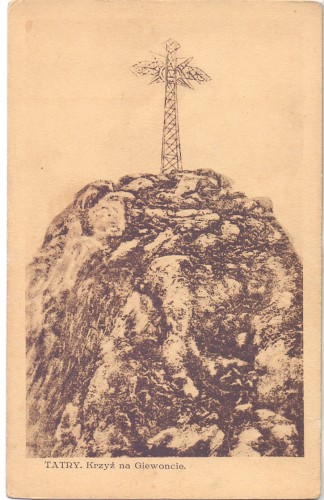 Tatry Krzyż na Giewoncie [pocztówka] [przed 1945 r.]