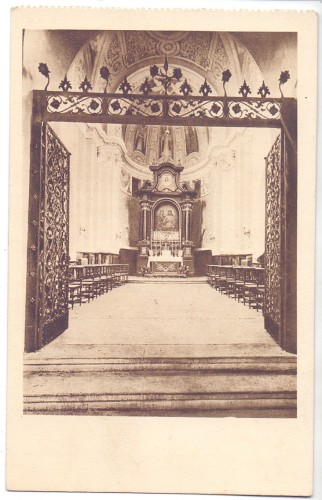 Kraków Wnętrze kaplicy Cud P. Jezusa [etc.] [pocztówka] [przed 1945 r.]