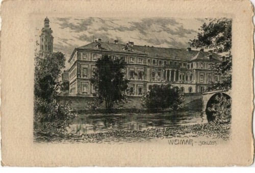 Weimar - Schloss (pocztówka ok 1900)