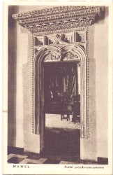 Wawel Portal gotycko-renesansowy Fot. S. Kolowca [pocztówka] [po 1945 r.]