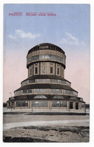 Poznań Miejska wieża wodna Posen Stjadtischer Wasseriurm [pocztówka, postcard, postkarte[ca 1914]
