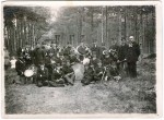 Orkiestra dęta II RP portret zbiorowy w plenerze Fotografia [ca 1920]