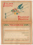 Telegram Poczta Polska​ Proj. graf. Tadeusz Gronowski (1953)