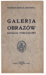 Galeria obrazów Katalog tymczasowy [Wydawnictwa Muzeum XX. Czartoryskich][1914]