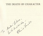 The Death of Character Perspectives on Theater after Modernism Fuchs Elinor (Drama and Performance Studies) (AUTOGRAF) (1996)