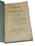 O ubóstwie i ubogich Skarbek Fryderyk (1827)
