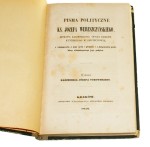Pisma polityczne Józefa Wereszczyńskiego z wiadomością o jego życiu i pismach i z dołączeniem podobizny własnoręcznego jego podpisu Wereszczyński Józef (1858)
