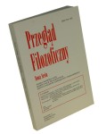 Przegląd Filozoficzny Nowa seria Rocznik 19 nr 2 (74) / 2010 [Red. nacz. Jacek Hołówka]
