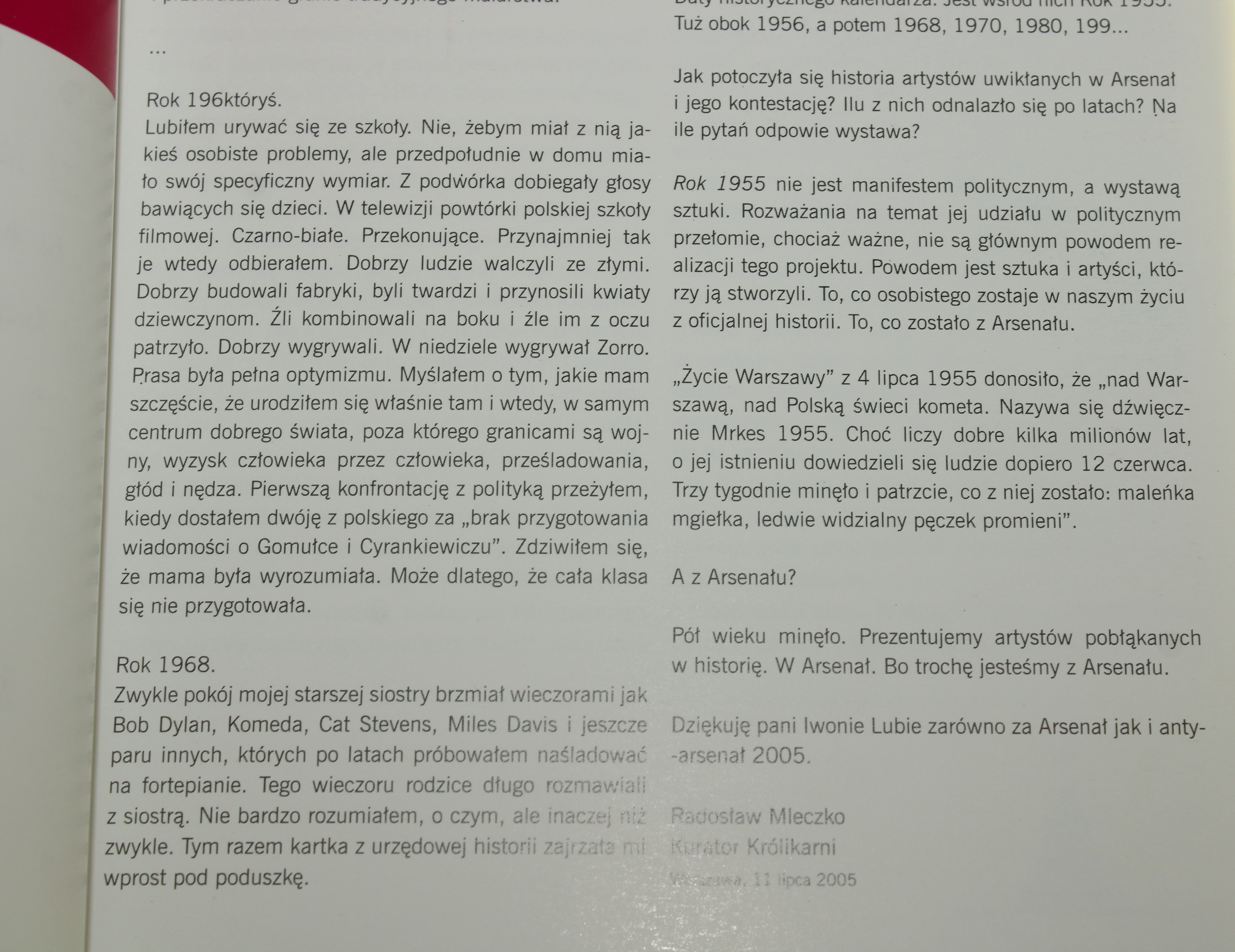 Rok 1955 katalog Wystawy Iwona Luba AUTOGRAF 2005 rok-1955-katalog-wystawy-iwona-luba-autograf-2005