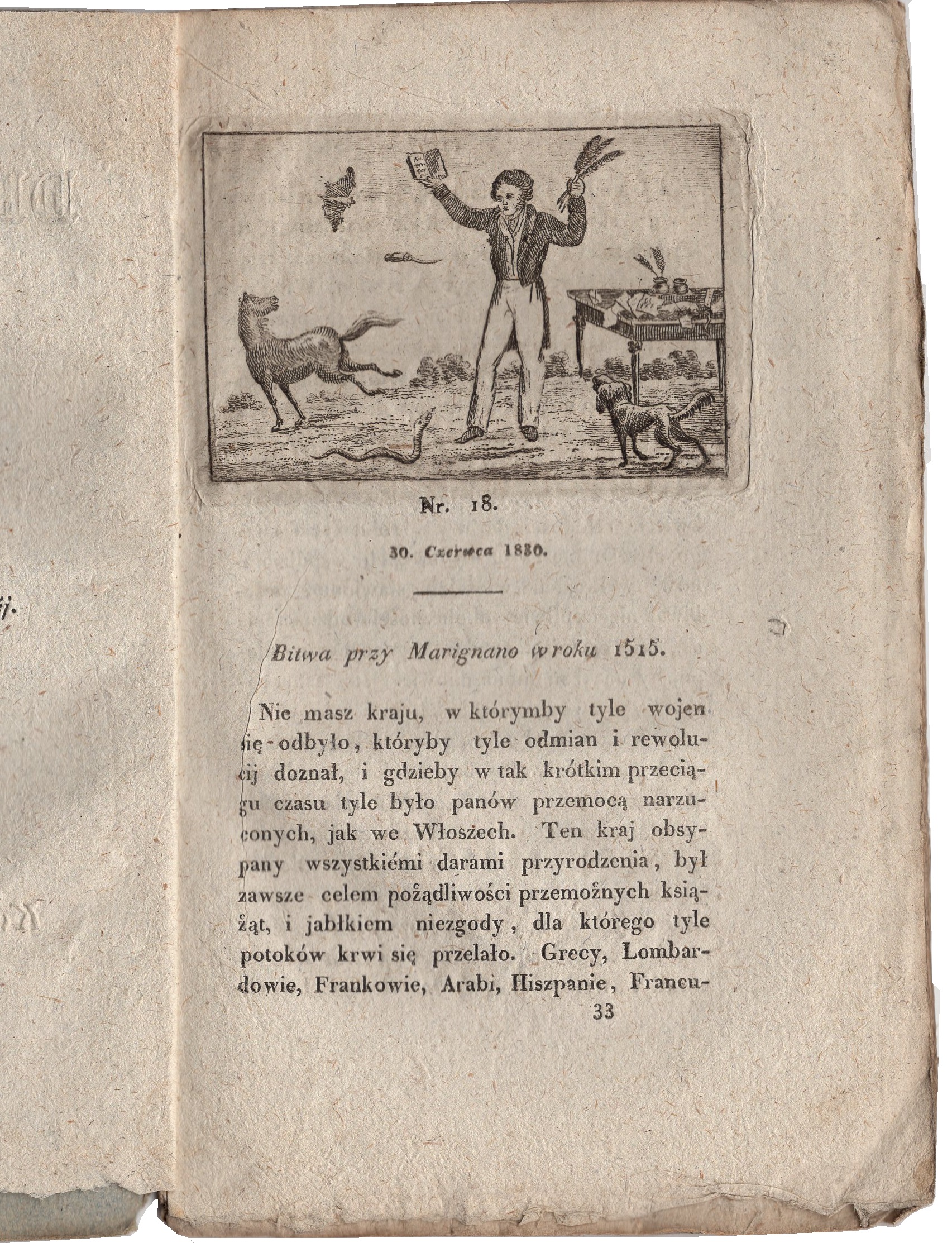 Dekameron Polski wydawany przez Jana Kazimierza Ordyńca 1830