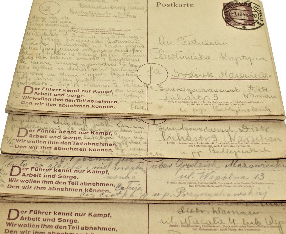 Korespondencja - roboty przymusowe Rzeszy