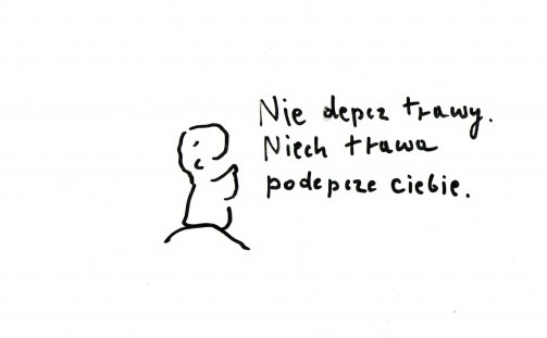 Nie depcz trawy Mrożek