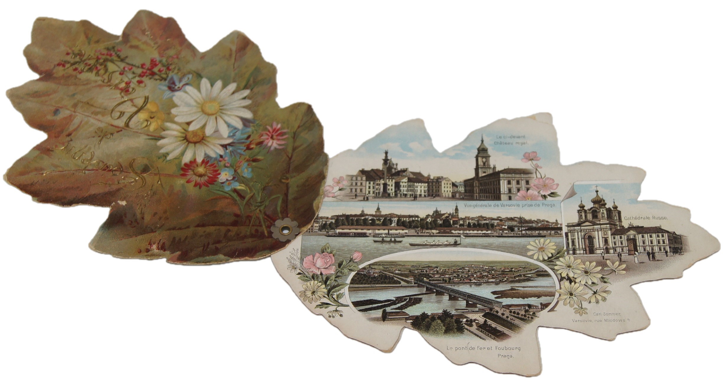 Souvenir a Varsovie, Karl Sommer, rue Miodowa 4.