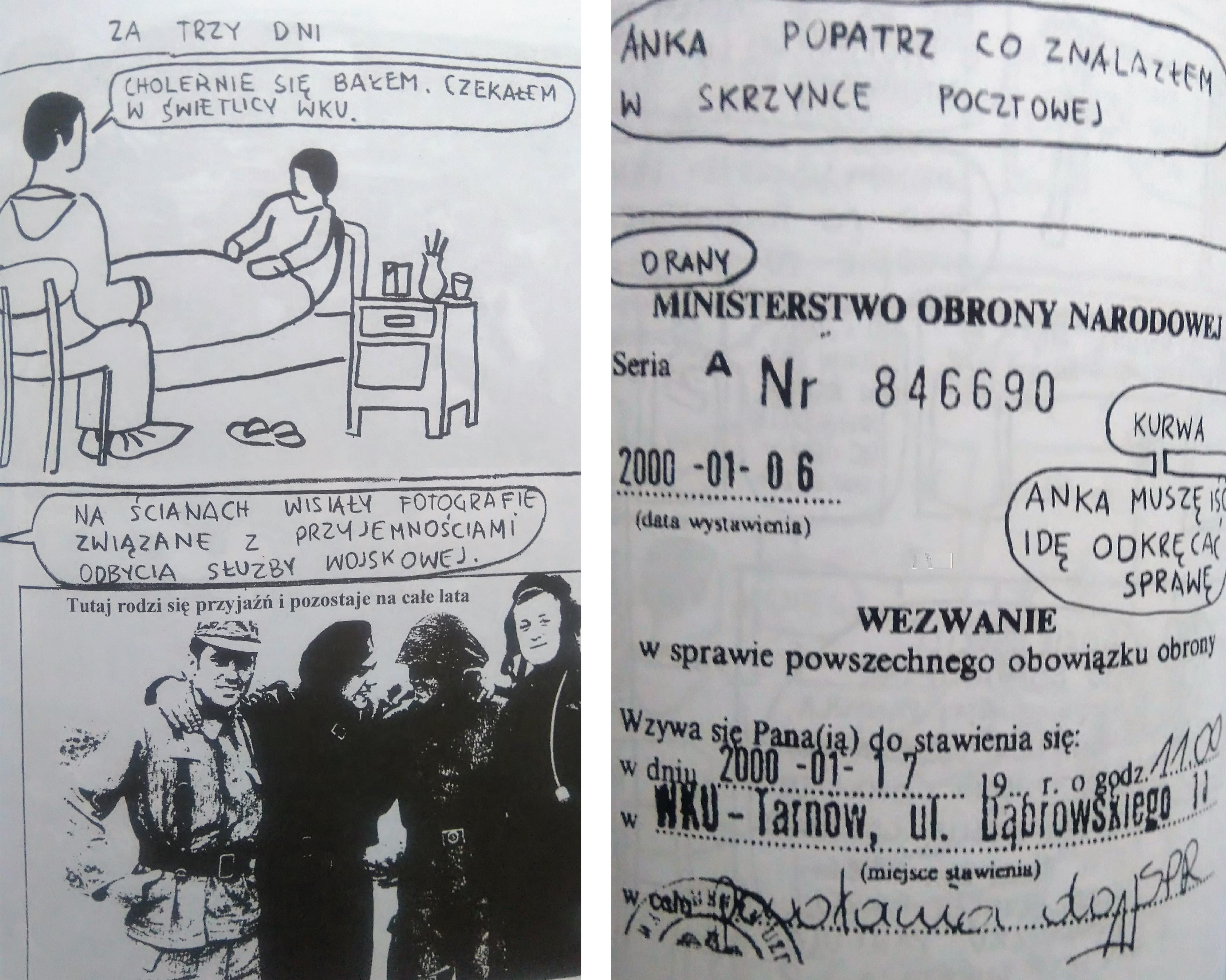 Sasnal Życie codzienne plansza komiksu