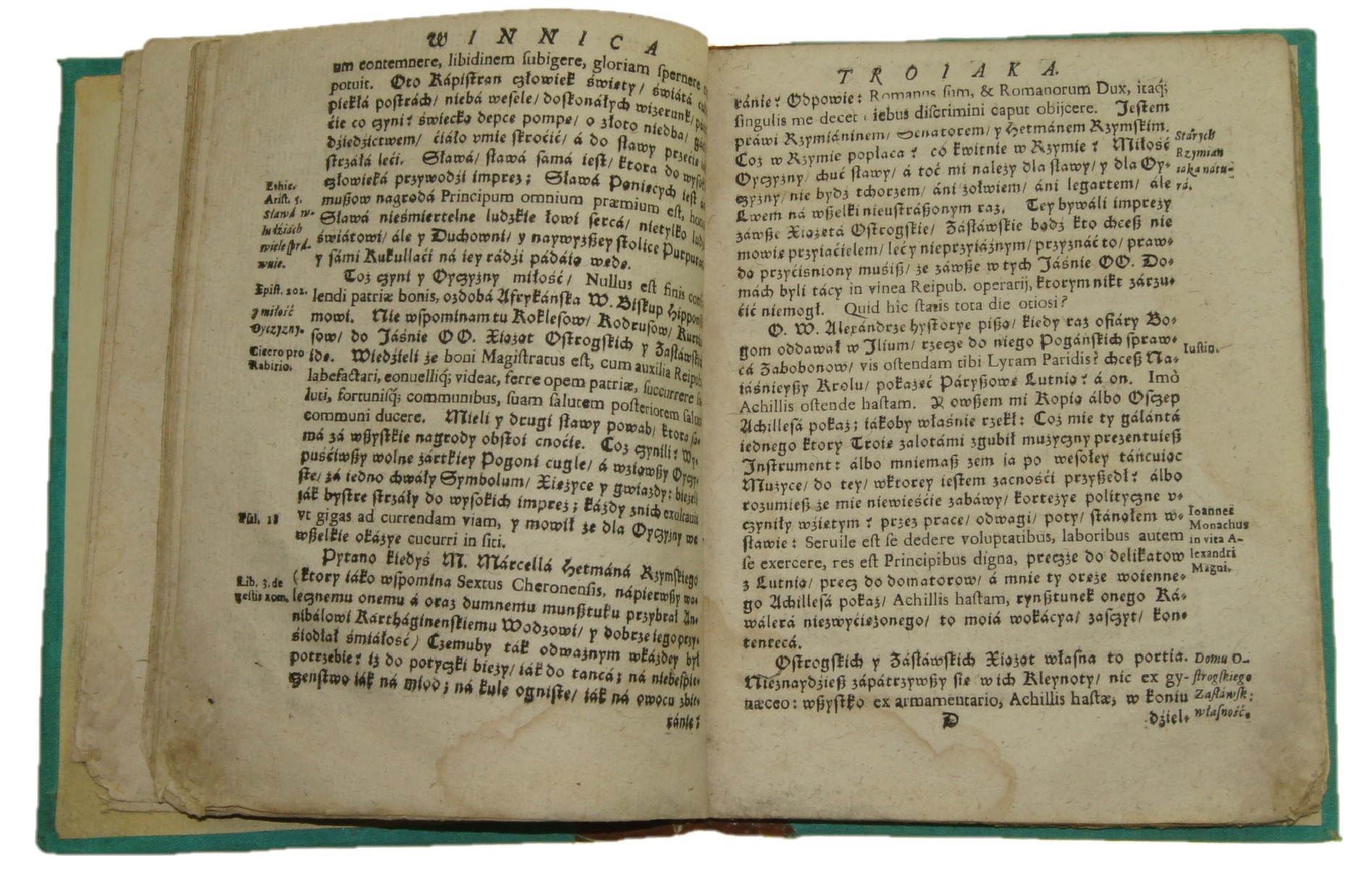 Winnica Troiaka mowa pogrzebowa dla Władysław Dominik Zasławski-Ostrogski 1690 r. starodruk