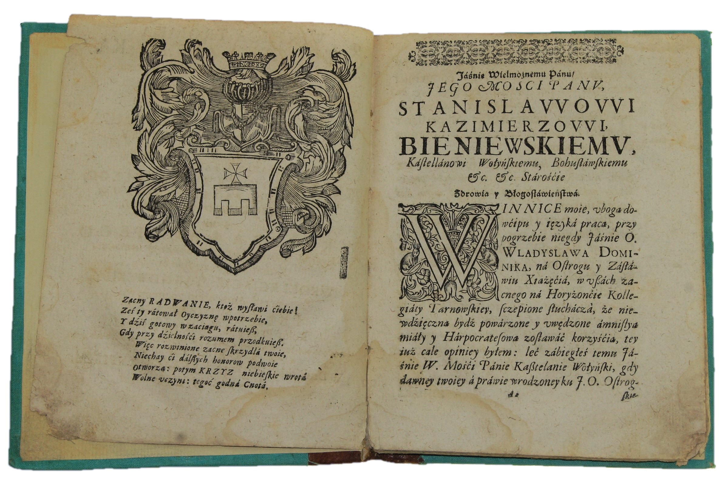 Winnica Troiaka mowa pogrzebowa dla Władysław Dominik Zasławski-Ostrogski 1690 r. starodruk